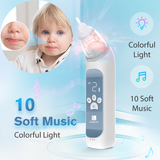Horigen Baby Nasal Aspirator Rechargeable Soothing Music Light 3 Suction Levels Adjustable Infant Electric Nose Cleaner