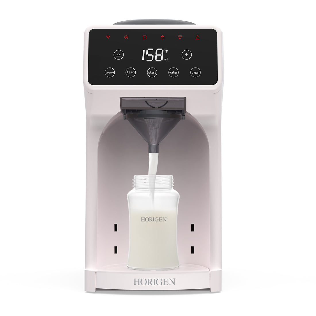 HORIGEN Automatic Baby Formula Maker with App Control, Smart Formula Dispenser with Instant Heating, Adjustable Temperature & Volume, BPA-Free Baby Formula Machine for Night Feeding, Pink