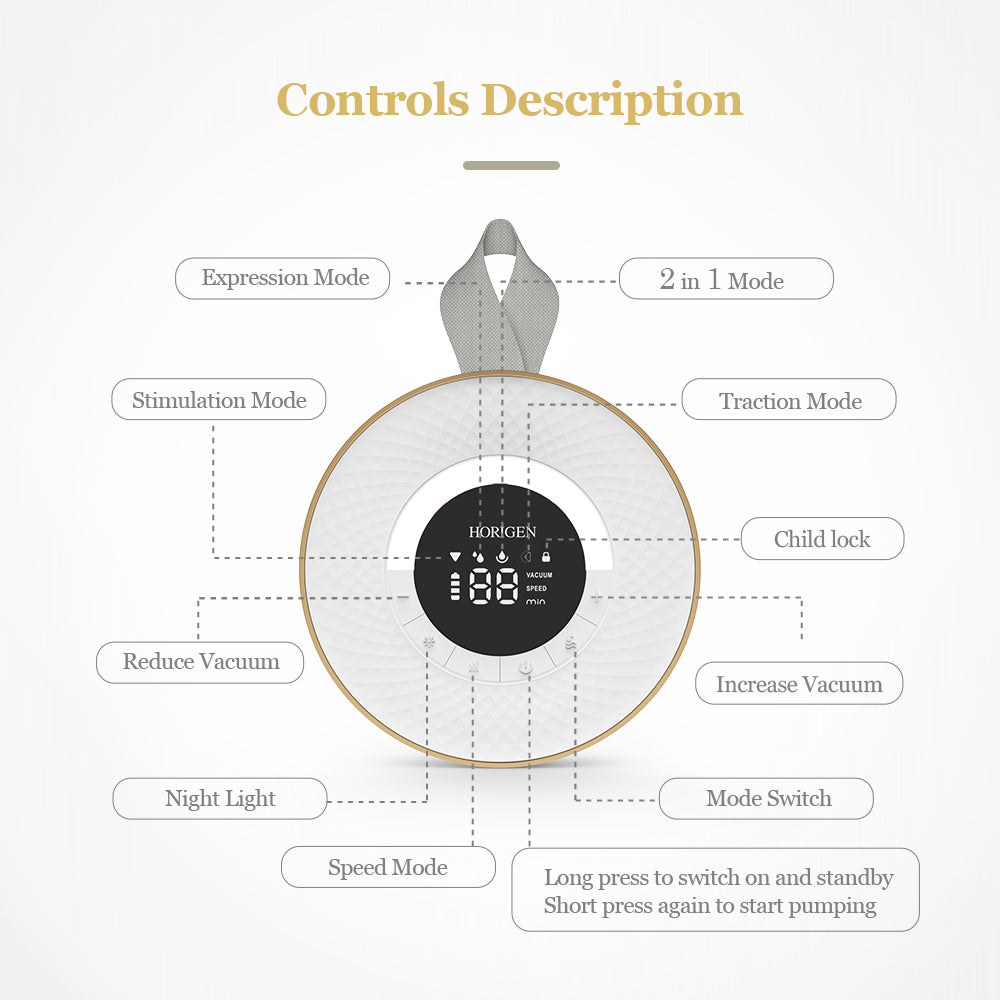 3D Painless Pumping Double Electric Breast Pump Mother Feeding Machine XN/MS-2260A