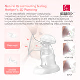 Horigen 2250A Hospital Grade 2 Motors Independently Control Capable 3 Modes 9 Vacuum Levels 3 Speed Types Gentle Pumping 3D Dual Breast Pump