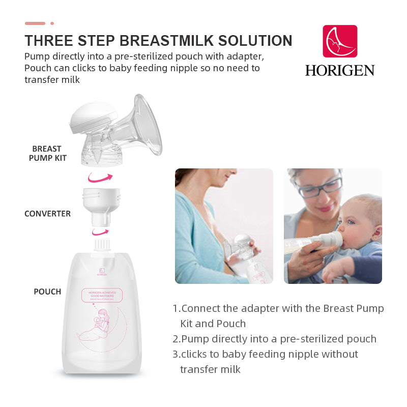Horigen 2242A LCD Design 3 Modes 9 Vacuum Levels 5 Speed Types Dual Electric Breast Pump