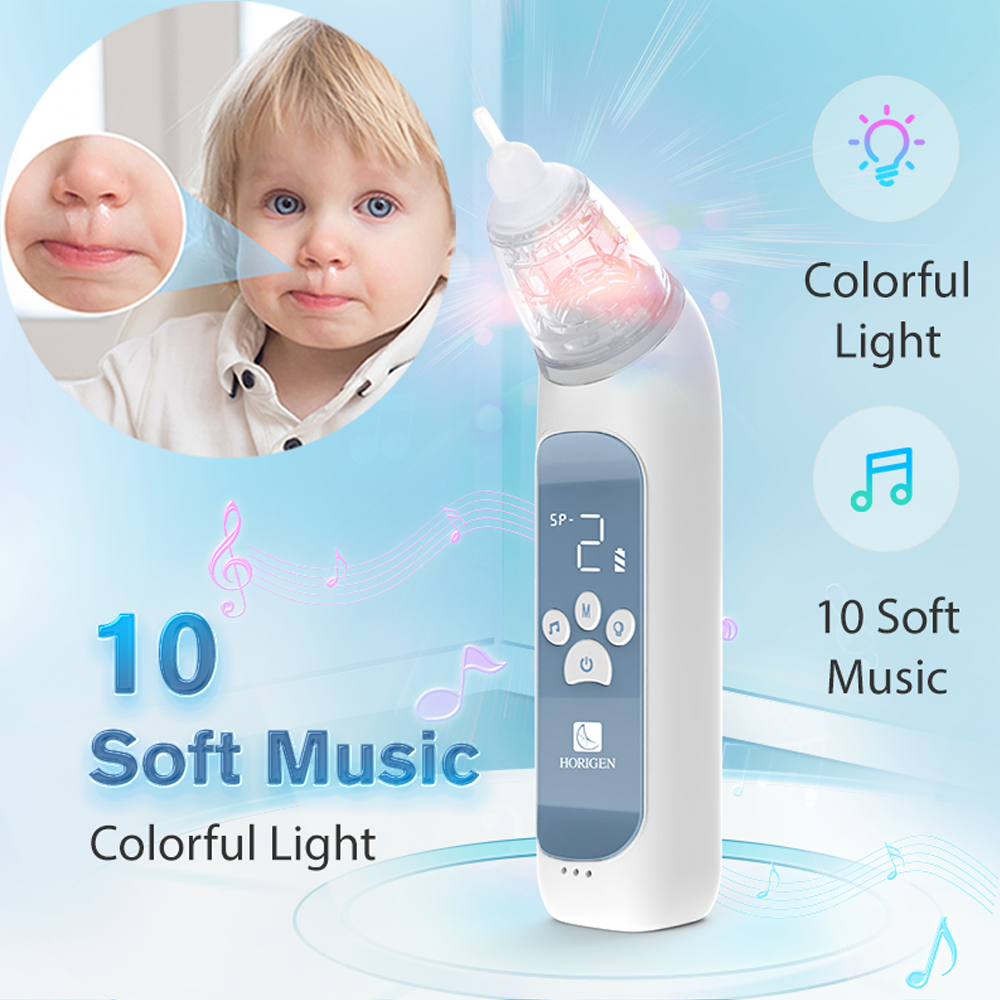 Baby Nasal Aspirator - Electric Baby Nose Sucker Cleaner with 3